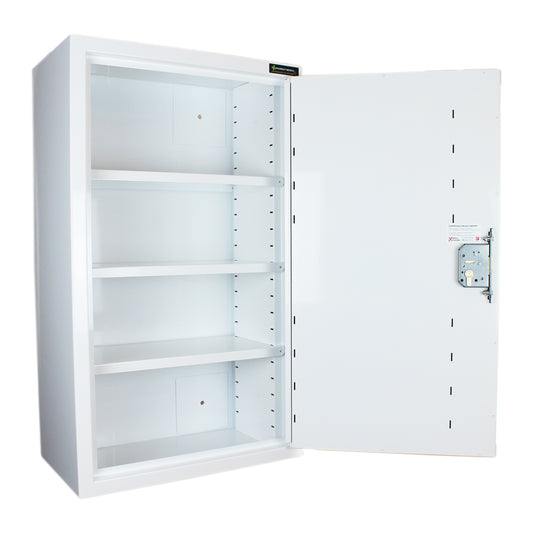 Pharmacy Medical - HECDC1030 CONTROLLED DRUGS CABINET | 3 SHELVES (Adjustable) |  R or L HINGE, optional warning light