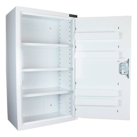 Pharmacy Medical - HECDC1035 CONTROLLED DRUGS CABINET | 3 SHELVES (Adjustable) + 4 Height Adjustable Door Shelves | R or L HINGE, optional warning light