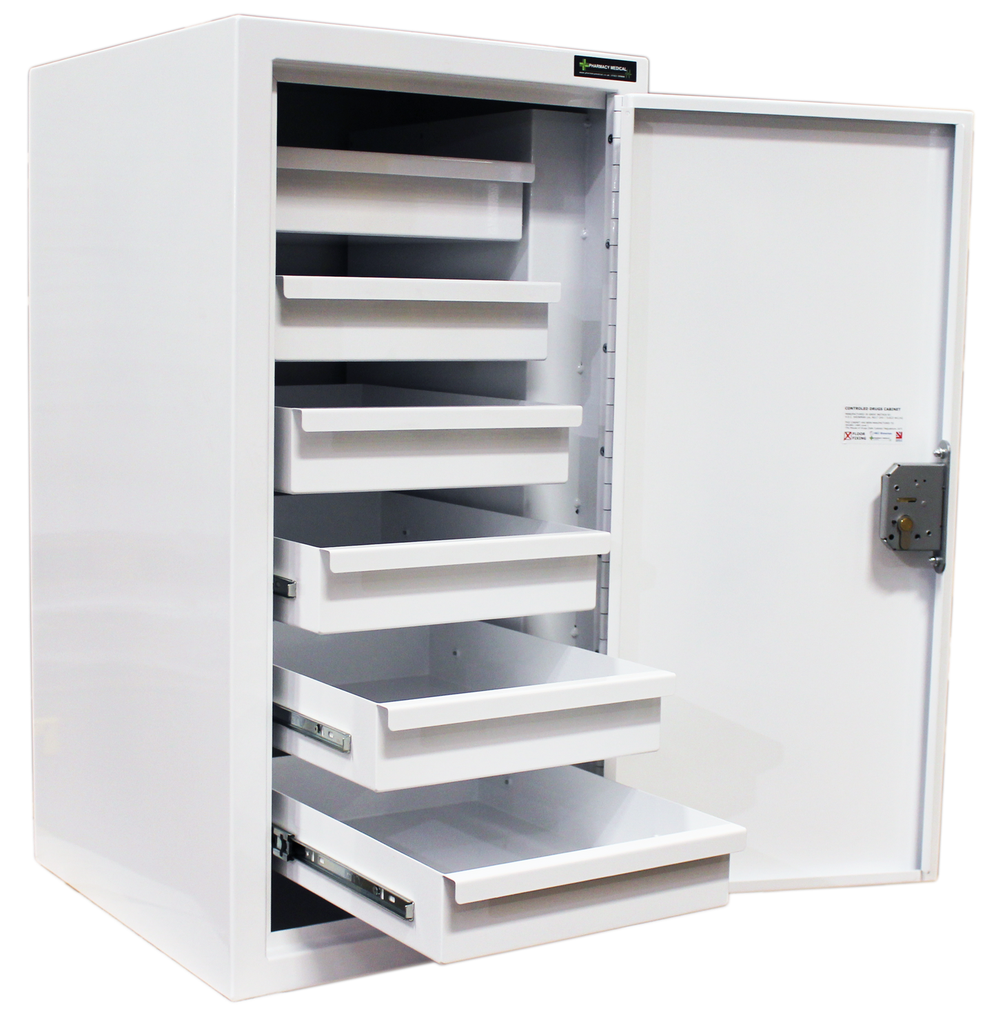 Pharmacy Medical - HECDC106 CONTROLLED DRUGS CABINET | 6 DRAWERS | R or L hinge