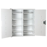 Pharmacy Medical - AA1874D ACID/ALKALI CABINET | DOUBLE  DOOR, FOUR SHELVES | 1800mm (H) x 700mm (W) x 400mm (D) | WHITE