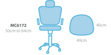 Ergonomic Medical Chair- measurements