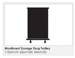 Sunflower - Monitored Dosage System Trolley - Small, 4 Racks