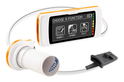 MIR - Spirodoc - Spirometer with Oximetry, with reusable turbine