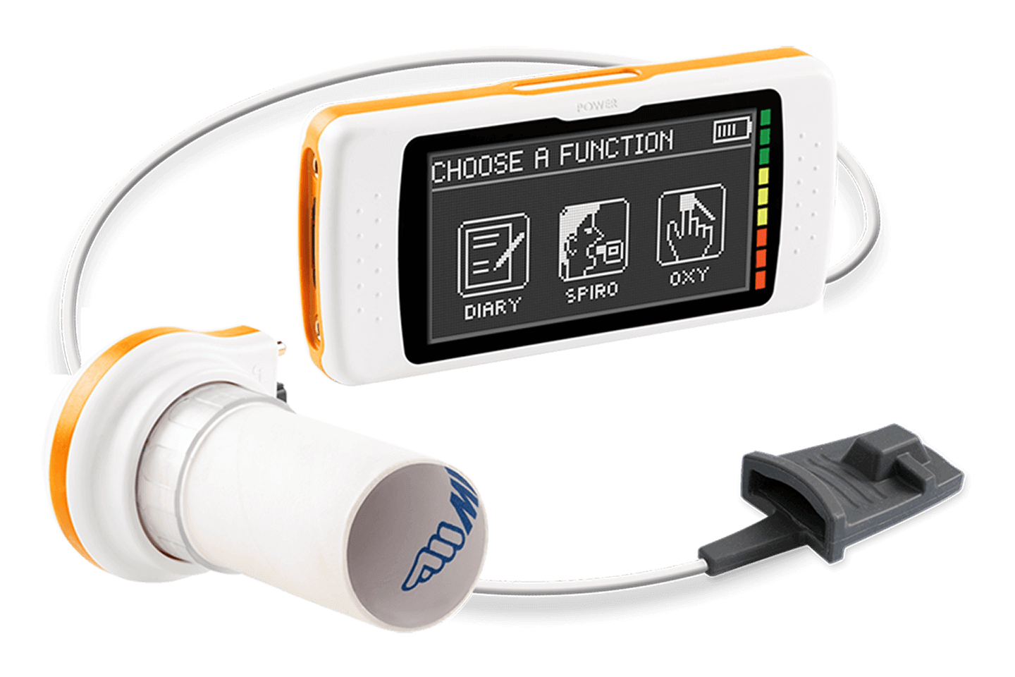 MIR - Spirodoc - Spirometer with Oximetry, with reusable turbine