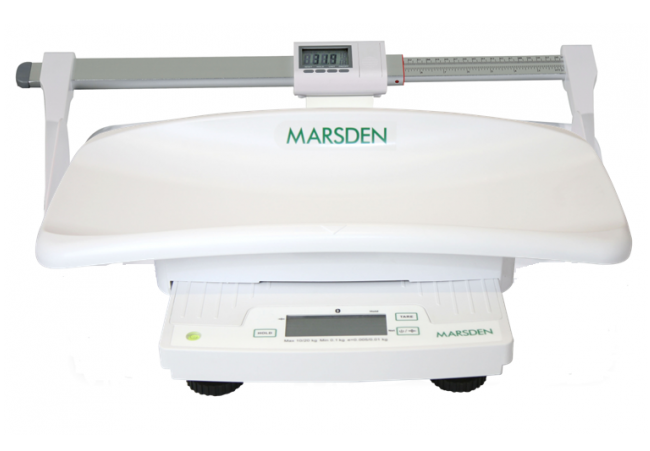 Marsden - Robust Portable Baby and Toddler Scale with Digital Height Rod - Approved