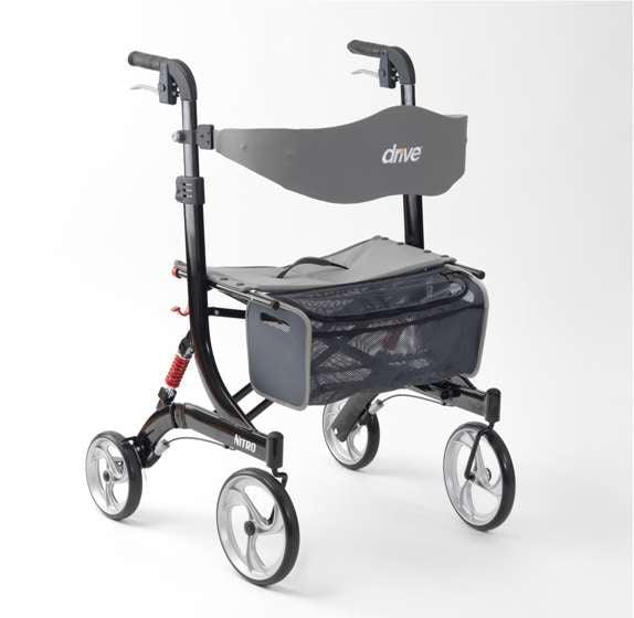Nitro Rollator Heavy duty- Black