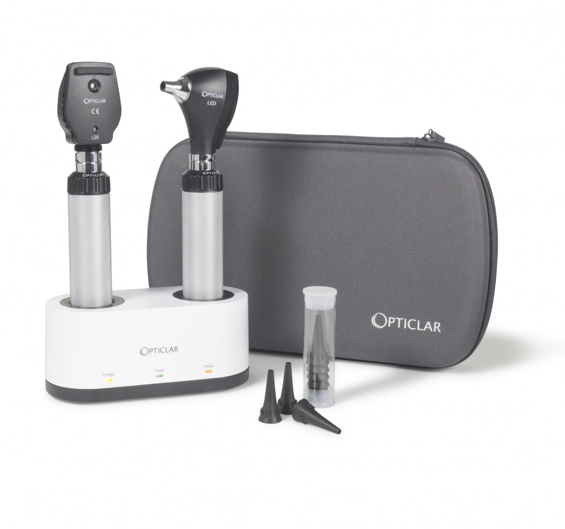Opticlar - Standard Diagnostic Set - ADAPT Lithium, Desk Rechargeable, 2 Handles
