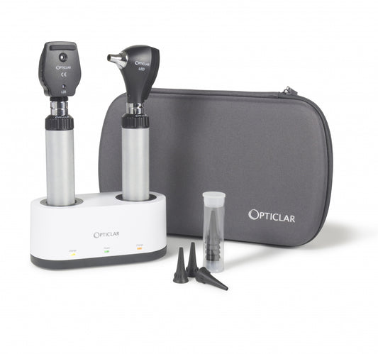 Opticlar - Standard Diagnostic Set - ADAPT Lithium, Desk Rechargeable, 2 Handles