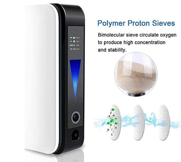 Mini Portable Oxygen Concentrator/Rechargeable Oxygen Machine 93% High Purity Air Purification Machine