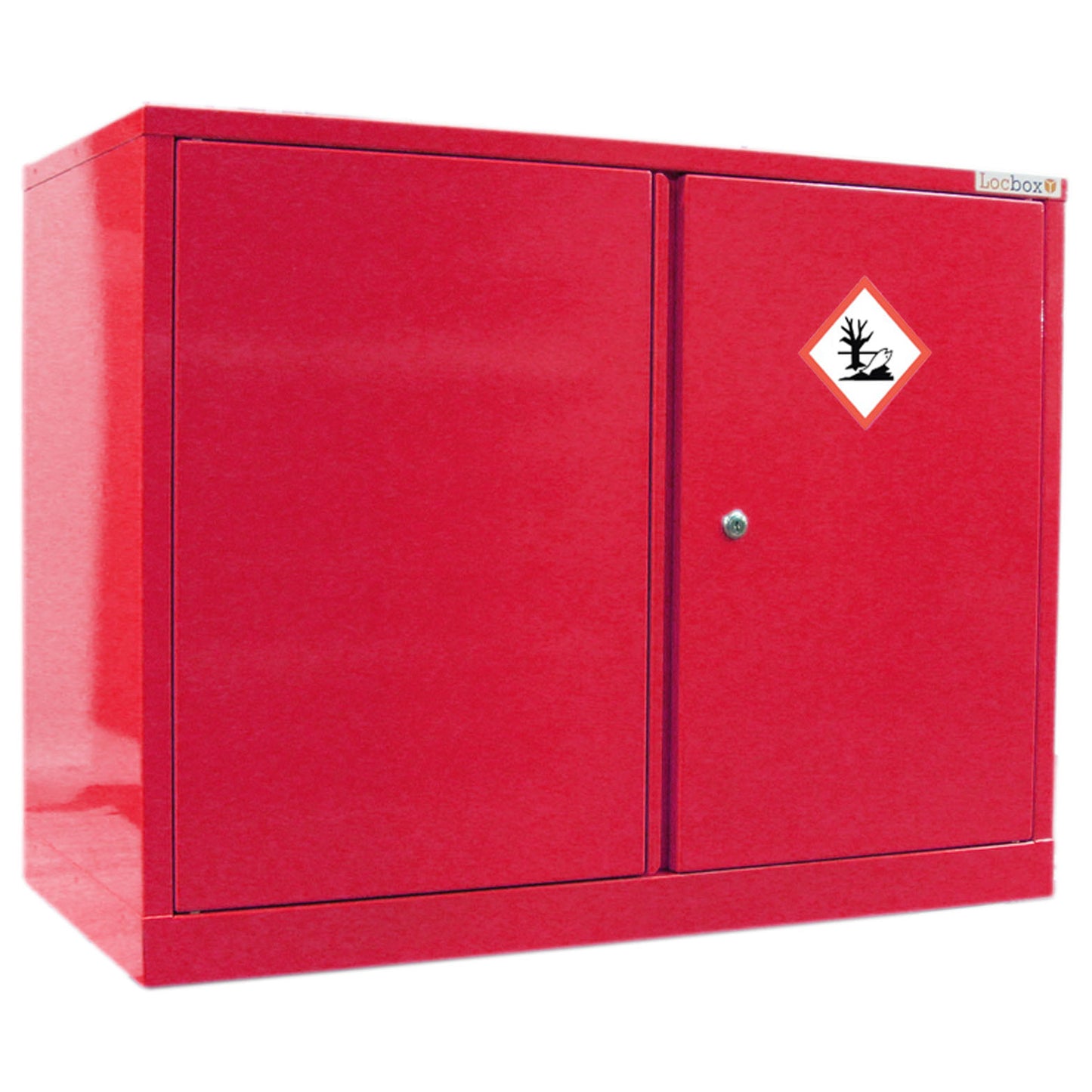 Pharmacy Medical - PESTICIDE CABINET | DOUBLE  DOOR, ONE SHELF | S or M | RED - VENTED