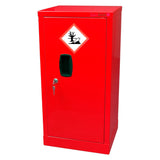 Pharmacy Medical - PESTICIDE CABINET | SINGLE DOOR, ONE SHELF | S, M or L | RED - VENTED