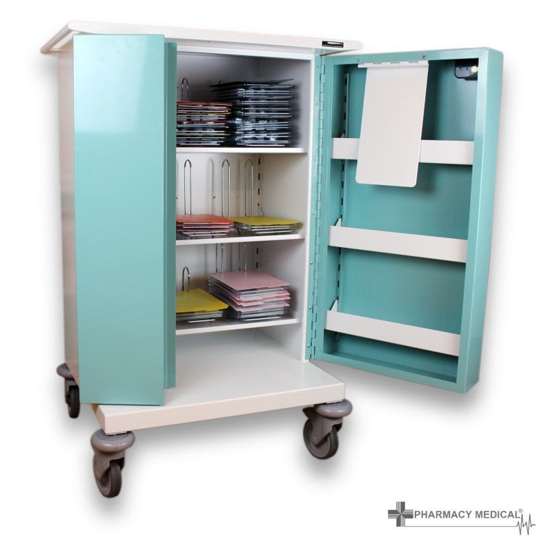 Double Door Medicine Drugs Trolley