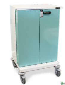 25 Tray PM650KL Original Packaging Trolley MDS Drugs Trolley with push button key code lock