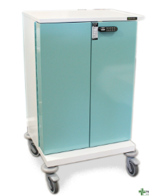 24 Tray PM650KL Original Packaging Trolley MDS Drugs Trolley with push button key code lock