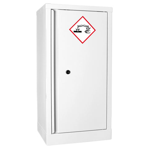 Pharmacy Medical - ACID AND ALKALI CABINET | SINGLE DOOR, ONE SHELF | S, M or L | WHITE