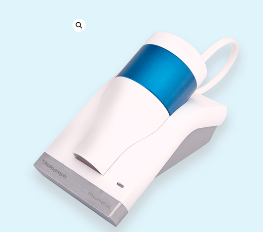 Pneumotrac Spirometer with Spirotrac 6 Software- Full featured desktop spirometry complete with Spirotrac software to integrate with your PC, laptop or tablet.