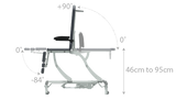 Seers - CLINNOVA Versa Pro Electric couch, 3 section, with base and wheel options (285Kg SWL)