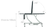 Seers - CLINNOVA Therapy Drop End Couch, HYDRAULIC with base options