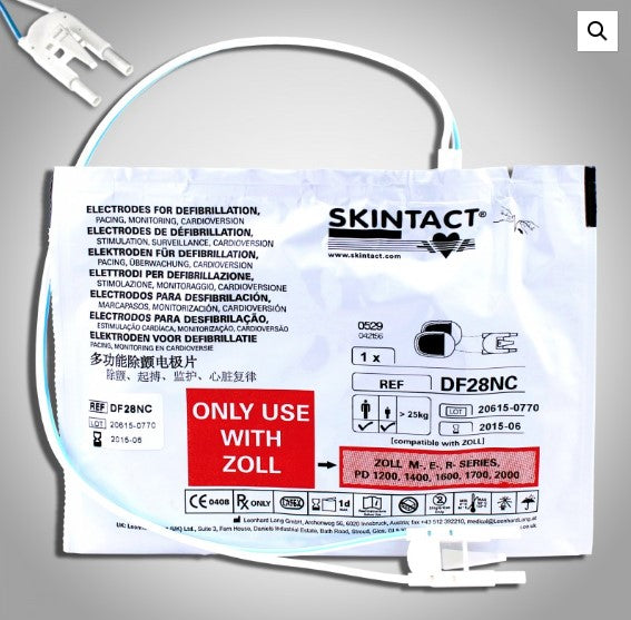 SKINTACT Adult Defibrillator Pads Electrodes for Zoll E Series,R, M, PD and X Series – DF28NC