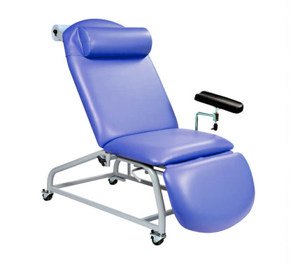 Sunflower - Fixed Height Reclining Phlebotomy Chair with 4 Locking castors