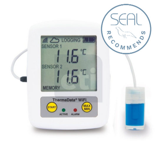 ThermaData Pharm vaccine data loggers - WIFI / SMS / EMAIL