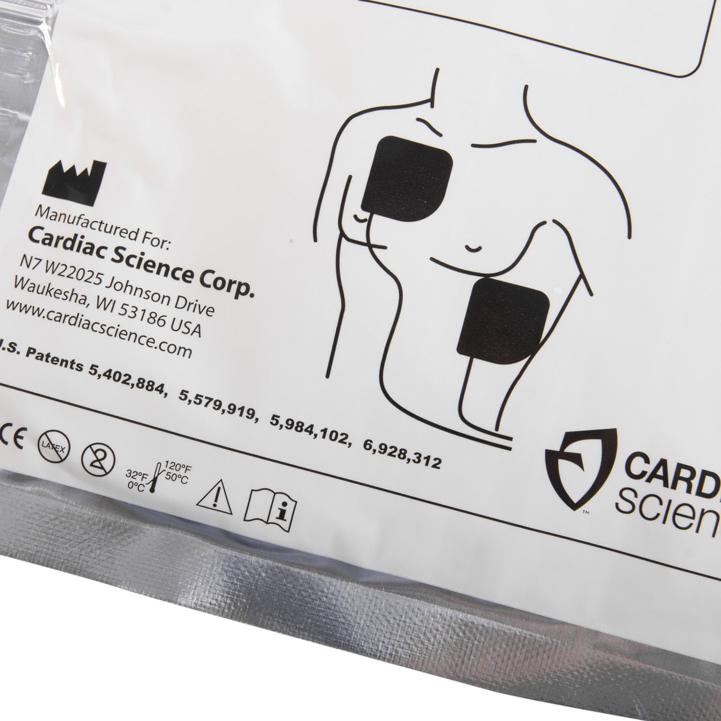 Cardiac Science Powerheart G3 Defibrillator Adult Training Pads