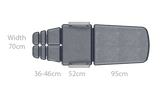 Seers - CLINNOVA Versa 1 Electric couch, 3 section, gas assisted back and foot rest, premium base, hand switch, with wheel options (265Kg SWL)