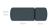 Seers - CLINNOVA Mobile 2 Section electric couch with classic base and electric backrest and switch and wheel options (265Kg SWL)