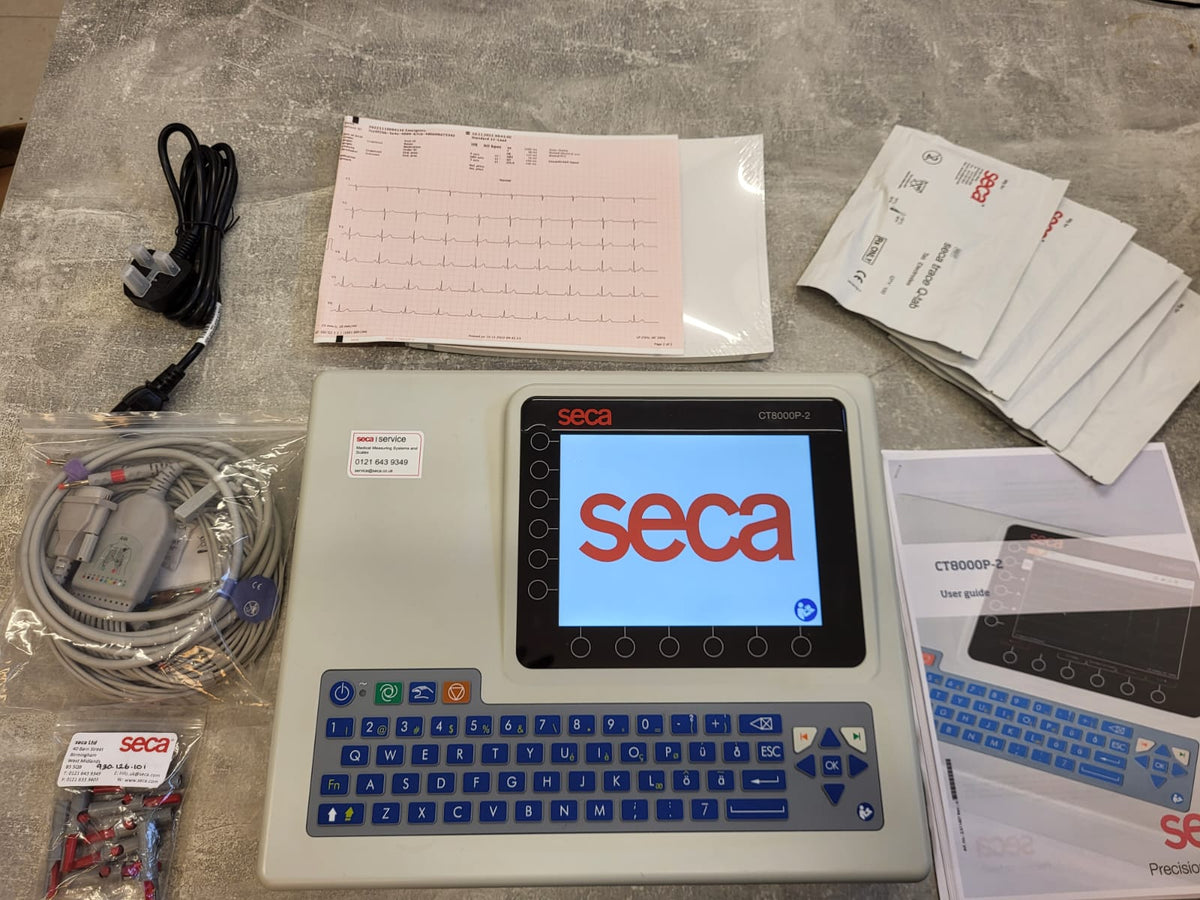 Refurbished Seca CT8000P-2 - 12 lead, 6 Channel high quality interpretive A4 ECG