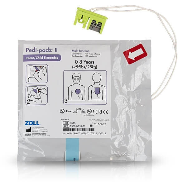 Zoll Pedi-Padz II Infant or Child electrode pads