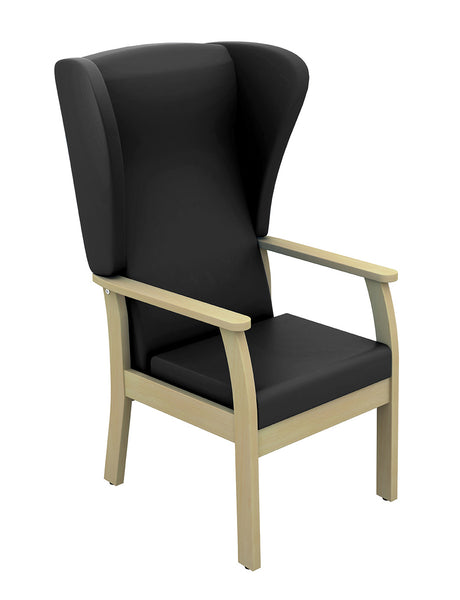 Sunflower - Atlas Patient High Back Arm Chair with Wings - black