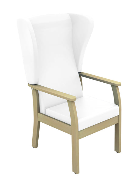 Sunflower - Atlas Patient High Back Arm Chair with Wings - white