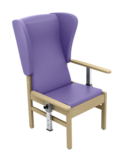 Sunflower - Atlas Patient High Back Arm Chair with Wings and Drop Arms