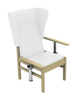 Sunflower - Atlas Patient High Back Arm Chair with Wings and Drop Arms - white
