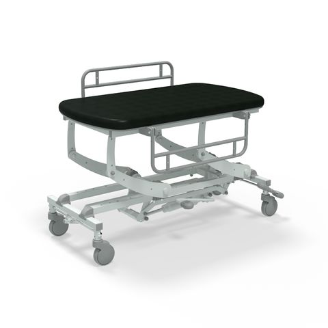 Seers - CLINNOVA Mobile Hygiene Hydraulic Table Small (125cm), incl. side support rails with wheel and base options (265Kg SWL)