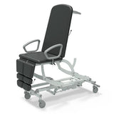 Seers - CLINNOVA Versa 1 Electric couch, 3 section, gas assisted back and foot rest, classic base, hand switch, with wheel options (265Kg SWL)