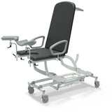 Seers - CLINNOVA Gynae 2 Electric couch, electric back rest and gas assisted foot rest, classic base with wheel and switch options (265Kg SWL)