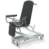 Seers - CLINNOVA Phlebotomy 2 Electric couch, electric back rest and gas assisted foot rest, premium base with wheel and switch options (265Kg SWL)