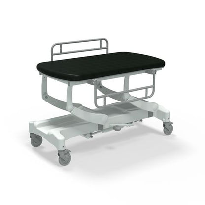 Seers - CLINNOVA Mobile Hygiene Hydraulic Table Small (125cm), incl. side support rails with wheel and base options (265Kg SWL)