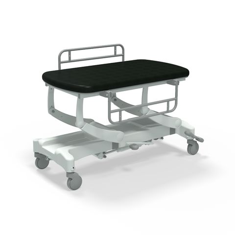 Seers - CLINNOVA Mobile Hygiene Hydraulic Table Small (125cm), incl. side support rails with wheel and base options (265Kg SWL)