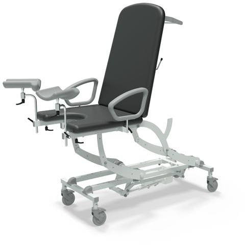 Seers - CLINNOVA Gynae 1 Electric couch, gas assisted back, hand switch, with base and wheel options (265Kg SWL)