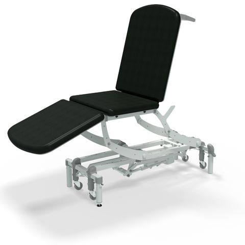 Seers - CLINNOVA Clinical 3 Section electric couch with electric back and footrest and classic base - black 