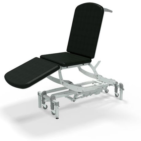 Seers - CLINNOVA Clinical 3 Section electric couch with electric back and footrest and classic base - black 