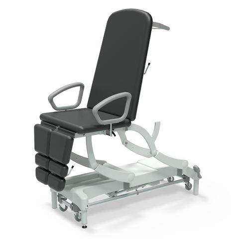 Seers - CLINNOVA Versa 1 Electric couch, 3 section, gas assisted back and foot rest, premium base with wheel and foot switch options (265Kg SWL)