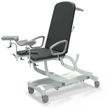 Seers - CLINNOVA Gynae 1 Electric couch, gas assisted back, hand switch, with base and wheel options (265Kg SWL)