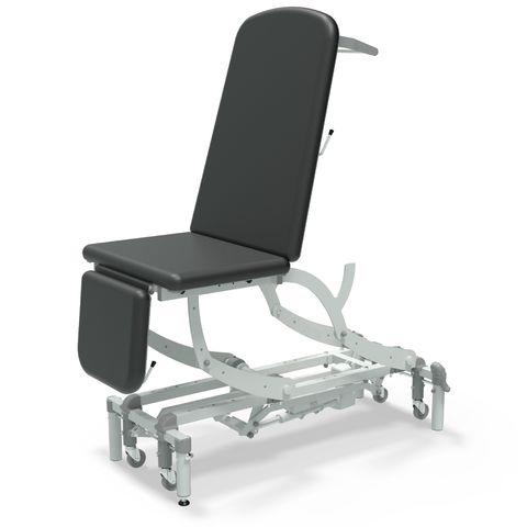 Seers - CLINNOVA Ultra 1 Electric couch, 3 section, gas assisted back and foot rest, classic base with wheel and foot switch options (265Kg SWL)