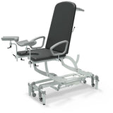 Seers - CLINNOVA Gynae 1 Electric couch, gas assisted back, hand switch, with base and wheel options (265Kg SWL)