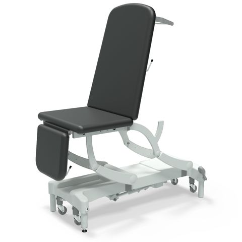 Seers - CLINNOVA Ultra 1 Electric couch, 3 section, gas assisted back and foot rest, hand switch, with base and wheel options (265Kg SWL)