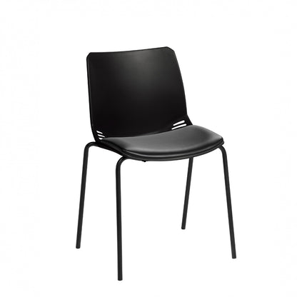 Sunflower - Neptune Visitor Chair with Black Vinyl Upholstered Seat Pad