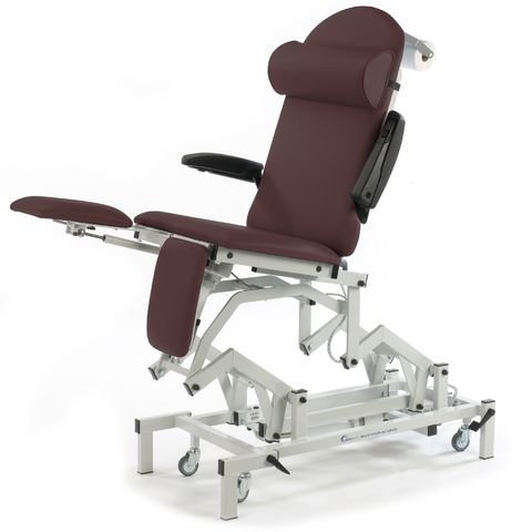 Seers - Medicare Podiatry Electric Couch tilted 